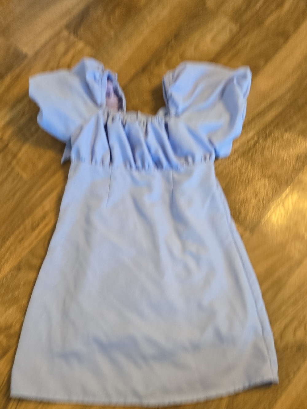 GB girls Powder Blue Puff Sleeve Dress